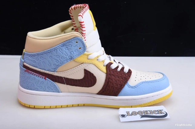Rouge Jordan Fearless Air SE 1 Mid CU2803-200 Chateau x Maison 1021